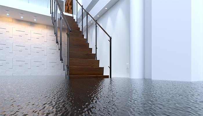 Flooded house with water damage from Townsville builder IK Building and Construction