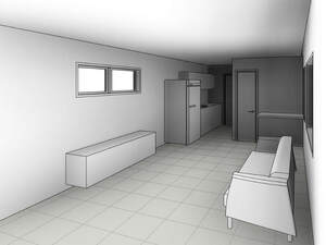 1 bed, 1 bath granny flat interior by IK Building and Construction